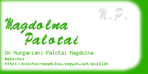 magdolna palotai business card